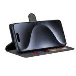 Étui portefeuille Techsuit Diary Book pour iPhone 15 Pro - Black – Image 2