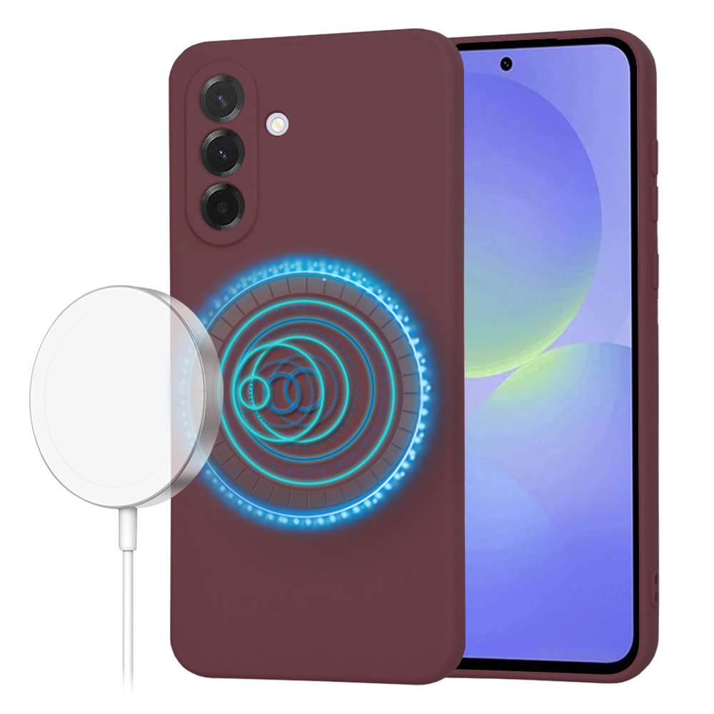 2056987 Coque Techsuit SoftFlex MagSafe pour Samsung Galaxy A36 - Plum Red – Image 1