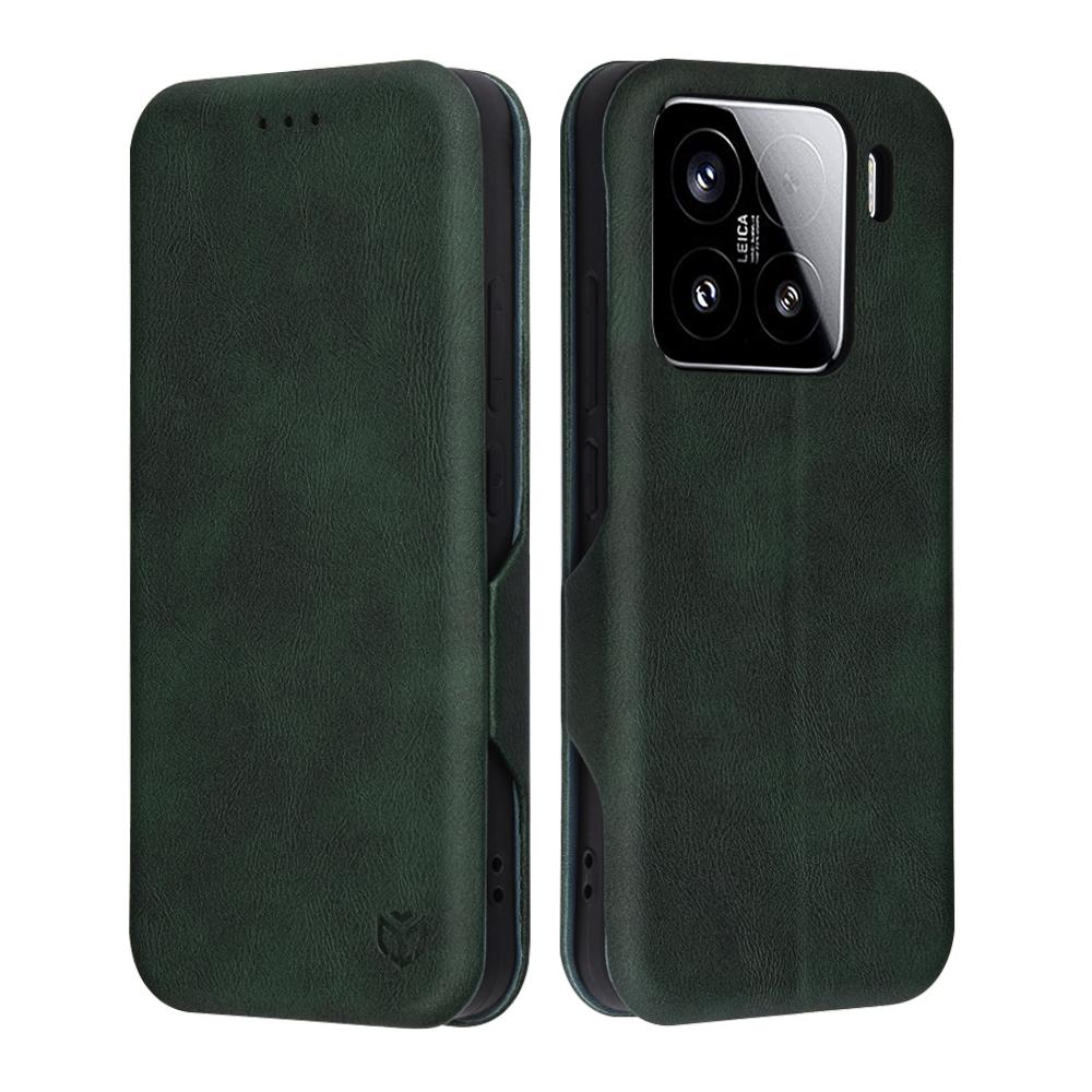 2110699 Étui portefeuille Techsuit Safe Wallet Plus pour Xiaomi 15 - Green – Image 1