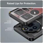 Coque Techsuit Carbon Silicone pour Nothing Phone (3a) Pro - Black – Image 4