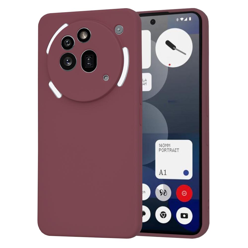 2117161 Coque Techsuit SoftFlex pour Nothing Phone (3a) Pro - Plum Red – Image 1