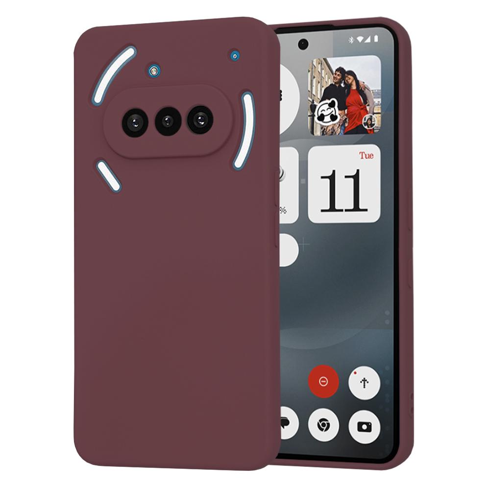 2117377 Coque Techsuit SoftFlex pour Nothing Phone (3a) - Plum Red – Image 1