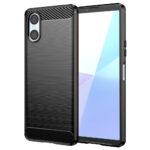 Coque Techsuit Carbon Silicone pour Sony Xperia 10 VI - Black
