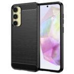 Coque Techsuit Carbon Silicone pour Samsung Galaxy A35 - Black