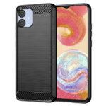 Coque Techsuit Carbon Silicone pour Samsung Galaxy A04e / M04 - Black