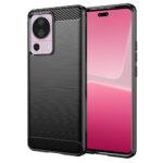 Coque Techsuit Carbon Silicone pour Xiaomi 13 Lite - Black