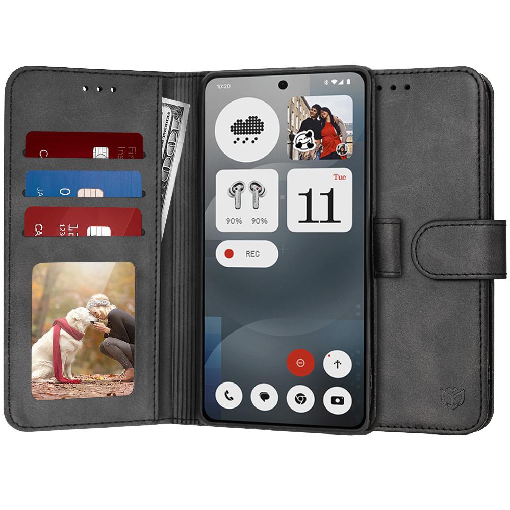 2134201 Étui portefeuille Techsuit Diary Book pour Nothing Phone (3a) - Black – Image 1