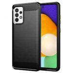 Coque Techsuit Carbon Silicone pour Samsung Galaxy A52 4G / A52 5G / A52s - Black