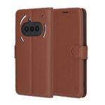 Étui portefeuille Techsuit Leather Folio pour Nothing Phone (3a) - Brown