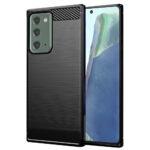 Coque Techsuit Carbon Silicone pour Samsung Galaxy Note 20 4G / Note 20 5G - Black