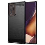 Coque Techsuit Carbon Silicone pour Samsung Galaxy Note 20 Ultra 4G / Note 20 Ultra 5G - Black