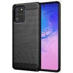 Coque Techsuit Carbon Silicone pour Samsung Galaxy S10 Lite - Black