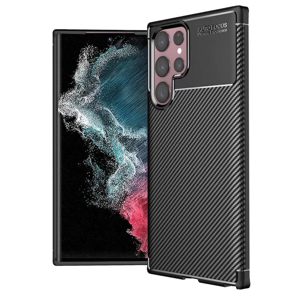 2148451 Coque Techsuit CarbonFiber pour Samsung Galaxy S22 Ultra - Black – Image 1