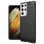 Coque Techsuit CarbonFiber pour Samsung Galaxy S21 Ultra - Black