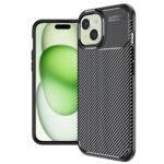 Coque Techsuit CarbonFiber pour iPhone 15 Plus - Black