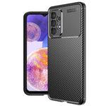Coque Techsuit CarbonFiber pour Samsung Galaxy A23 4G / A23 5G - Black