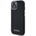 Coque Karl Lagerfeld Leather MagSafe pour iPhone 15 - FW Metal Plate – Image 4