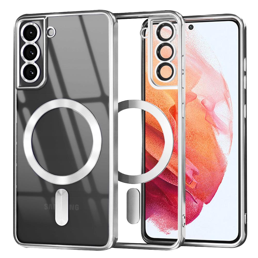 2166121 Coque Techsuit Luxury Crystal MagSafe pour Samsung Galaxy S21 - Silver – Image 1