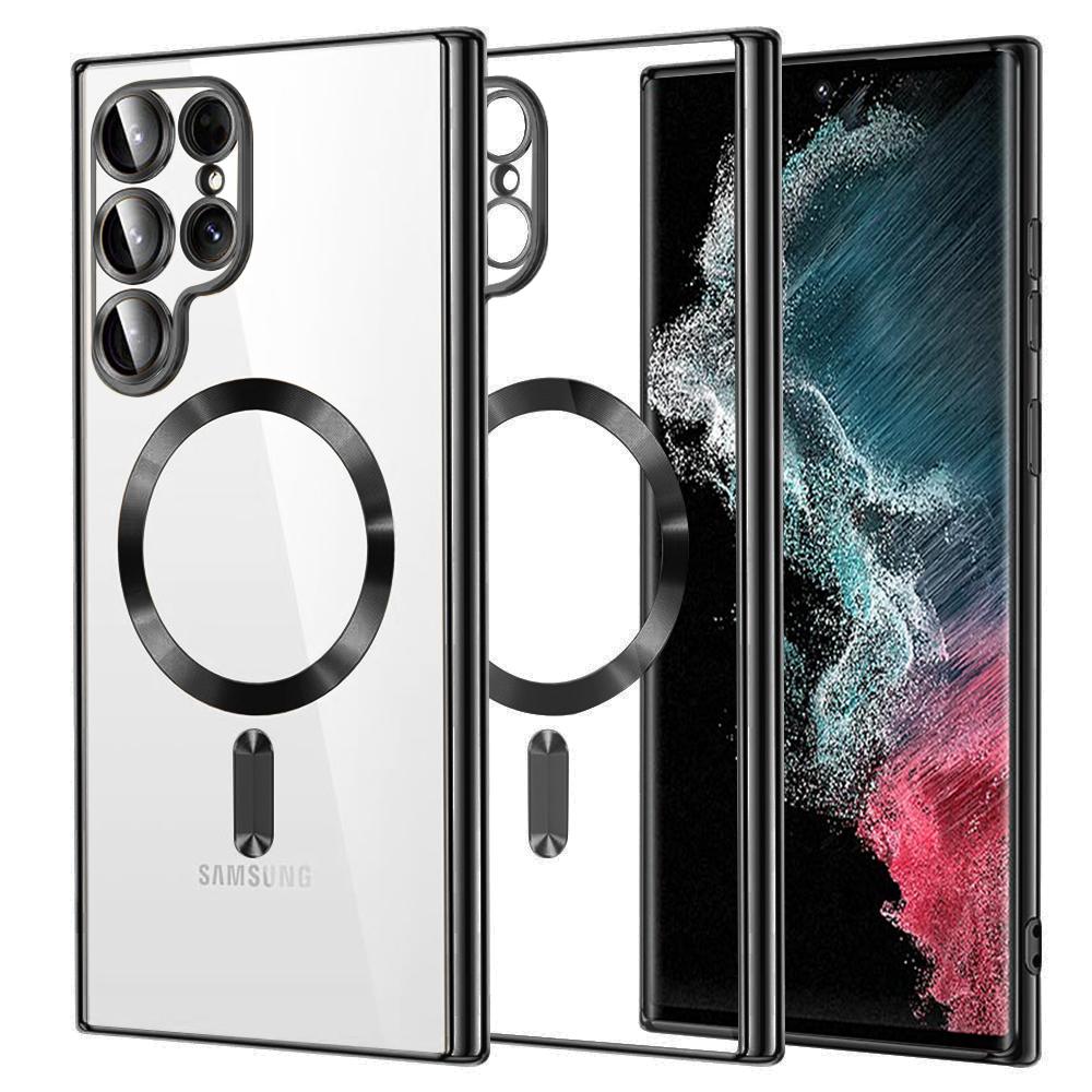 2167267 Coque Techsuit Luxury Crystal MagSafe pour Samsung Galaxy S22 Ultra - Black – Image 1