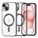 Coque Techsuit Luxury Crystal MagSafe pour iPhone 15 - Black