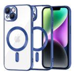 Coque Techsuit Luxury Crystal MagSafe pour iPhone 14 - Deep Blue