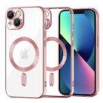 Coque Techsuit Luxury Crystal MagSafe pour iPhone 13 - Pink