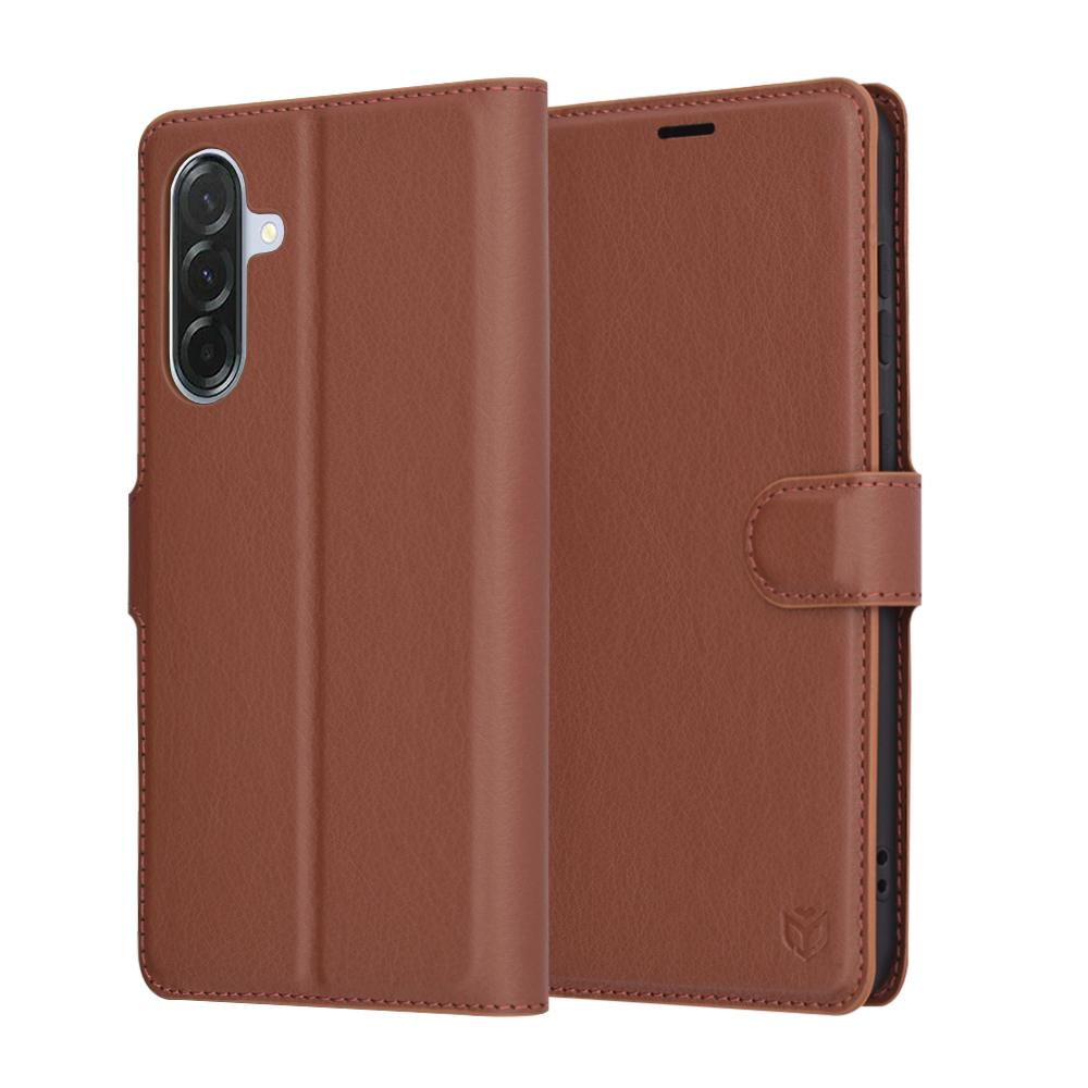 2192293 Étui portefeuille Techsuit Leather Folio pour Samsung Galaxy A36 - Brown – Image 1