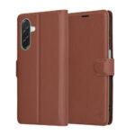 Étui portefeuille Techsuit Leather Folio pour Samsung Galaxy A26 - Brown