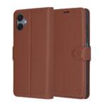 Étui portefeuille Techsuit Leather Folio pour Samsung Galaxy A06 - Brown