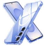 Coque Techsuit Shockproof Clear Silicone MagSafe pour Samsung Galaxy S25 - Clear