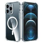 Coque Techsuit Shockproof Clear Silicone MagSafe pour iPhone 12 Pro Max - Clear