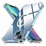 Coque Techsuit Shockproof Clear Silicone MagSafe pour iPhone 13 - Clear
