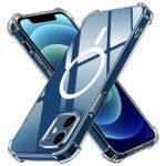 Coque Techsuit Shockproof Clear Silicone MagSafe pour iPhone 12 - Clear