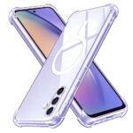 Coque Techsuit Shockproof Clear Silicone MagSafe pour Samsung Galaxy A54 - Clear