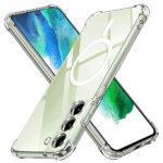 Coque Techsuit Shockproof Clear Silicone MagSafe pour Samsung Galaxy S21 FE - Clear