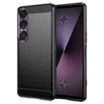 Coque Techsuit Carbon Silicone pour Sony Xperia 1 VII - Black