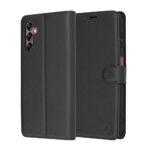 Étui portefeuille Techsuit Leather Folio pour Samsung Galaxy A14 4G / A14 5G - Black
