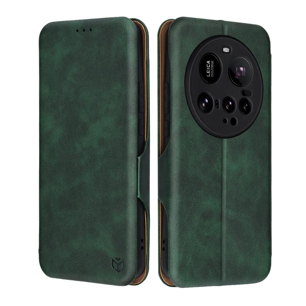 2216893 Étui portefeuille Techsuit Safe Wallet Plus pour Xiaomi 15 Ultra - Green – Image 1