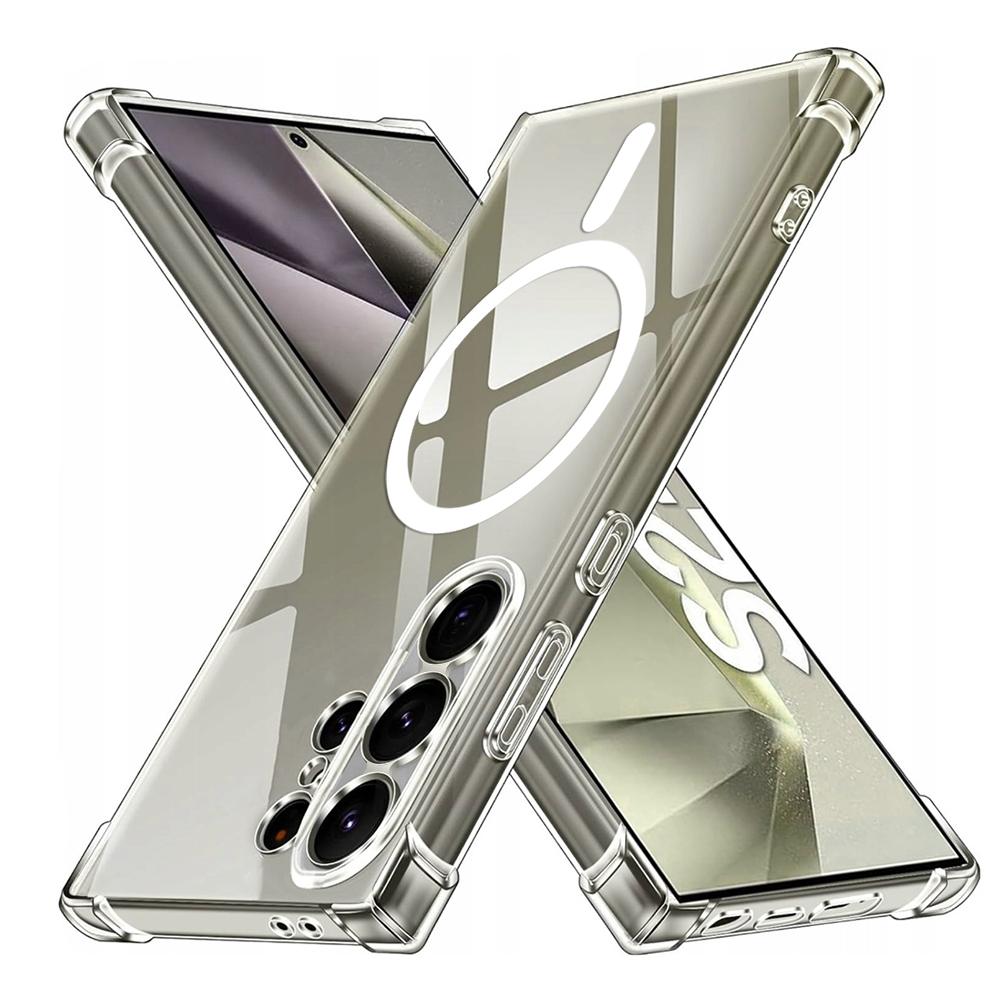 2217643 Coque Techsuit Shockproof Clear Silicone MagSafe pour Samsung Galaxy S24 Ultra - Clear – Image 1