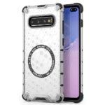 Coque Techsuit HoneyComb Shield MagSafe pour Samsung Galaxy S10 Plus - White