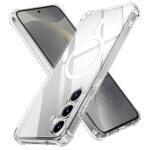 Coque Techsuit Shockproof Clear Silicone MagSafe pour Samsung Galaxy S24 - Clear