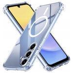 Coque Techsuit Shockproof Clear Silicone MagSafe pour Samsung Galaxy A15 4G / A15 5G - Clear