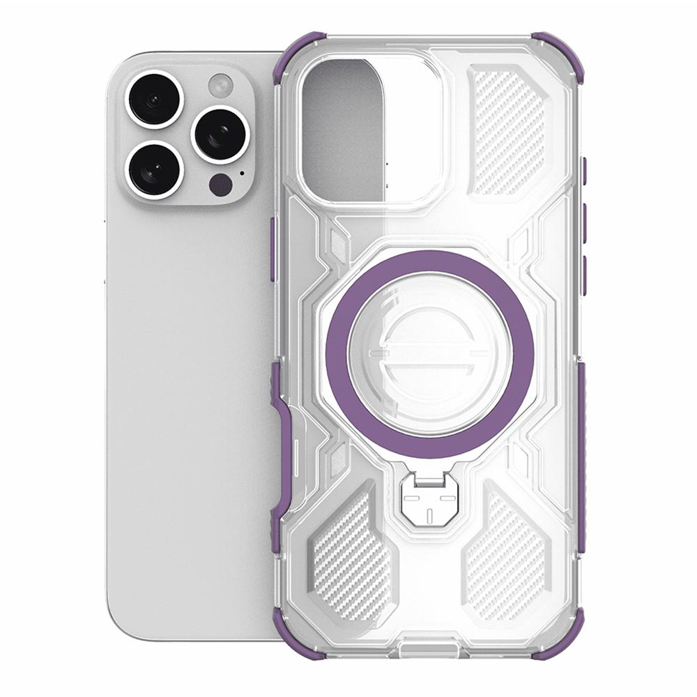2283421 Coque Techsuit Carbon Shield PRO pour Xiaomi 15T Pro - Purple Transparent – Image 1