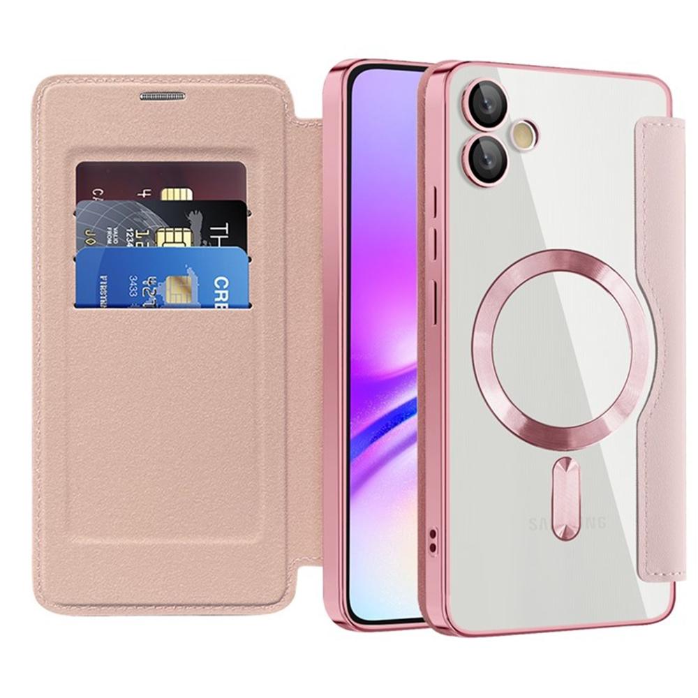 2320237 Étui portefeuille Techsuit SmartMag Book Case pour Samsung Galaxy A05 - Pink – Image 1