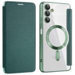 Étui portefeuille Techsuit SmartMag Book Case pour Samsung Galaxy A05s - Green – Image 2