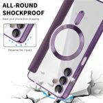Étui portefeuille Techsuit SmartMag Book Case pour Samsung Galaxy A05s - Purple – Image 4