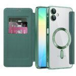 Étui portefeuille Techsuit SmartMag Book Case pour Samsung Galaxy A06 - Green
