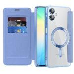 Étui portefeuille Techsuit SmartMag Book Case pour Samsung Galaxy A06 - Light Blue