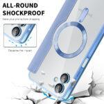 Étui portefeuille Techsuit SmartMag Book Case pour Samsung Galaxy A06 - Light Blue – Image 4