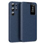 Étui portefeuille Techsuit SmartView Series pour Samsung Galaxy S22 Ultra - Blue